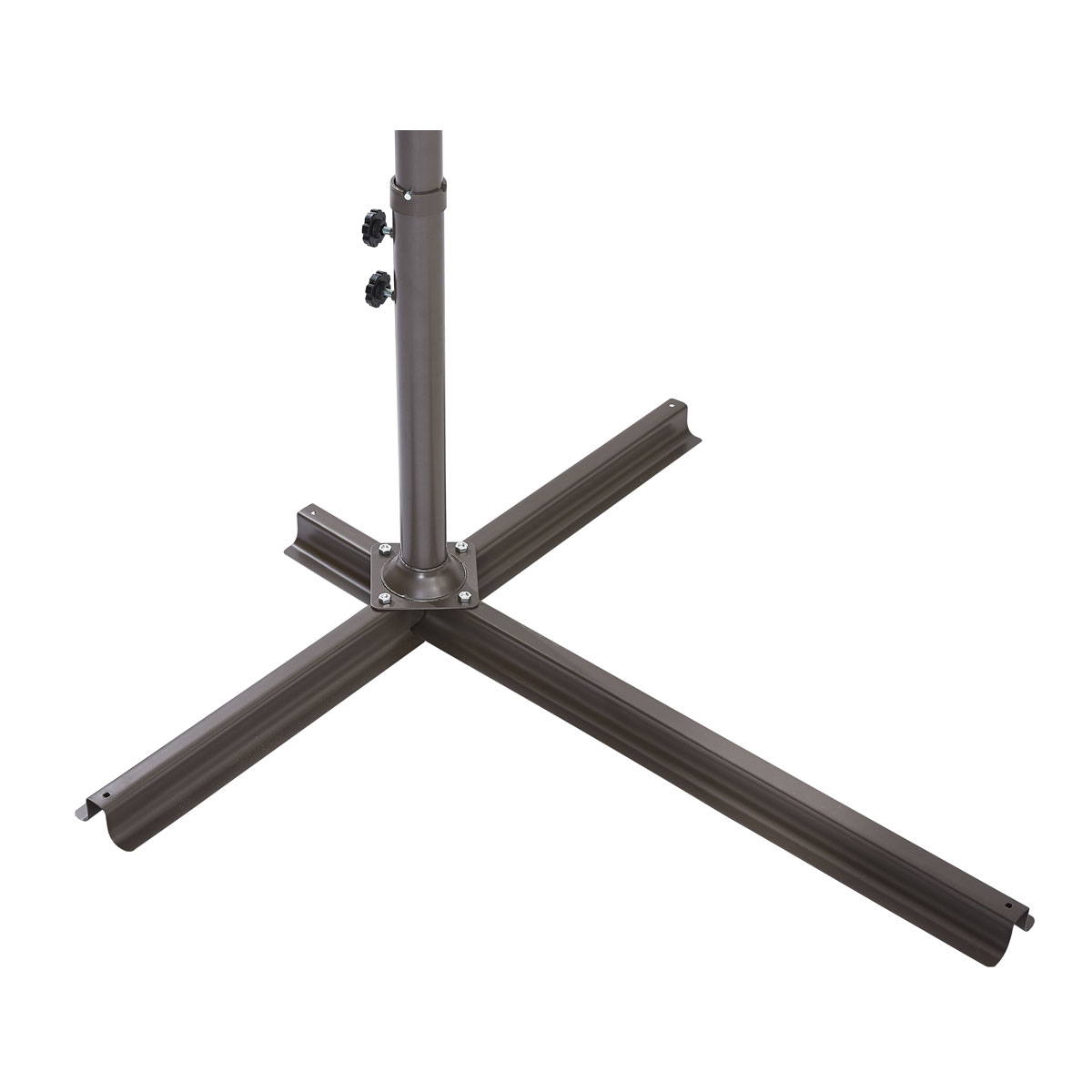 Parasol rond 270 cm en toile Accessoires de Jardin Wilsa Garden Parasol rond 270 cm en toile