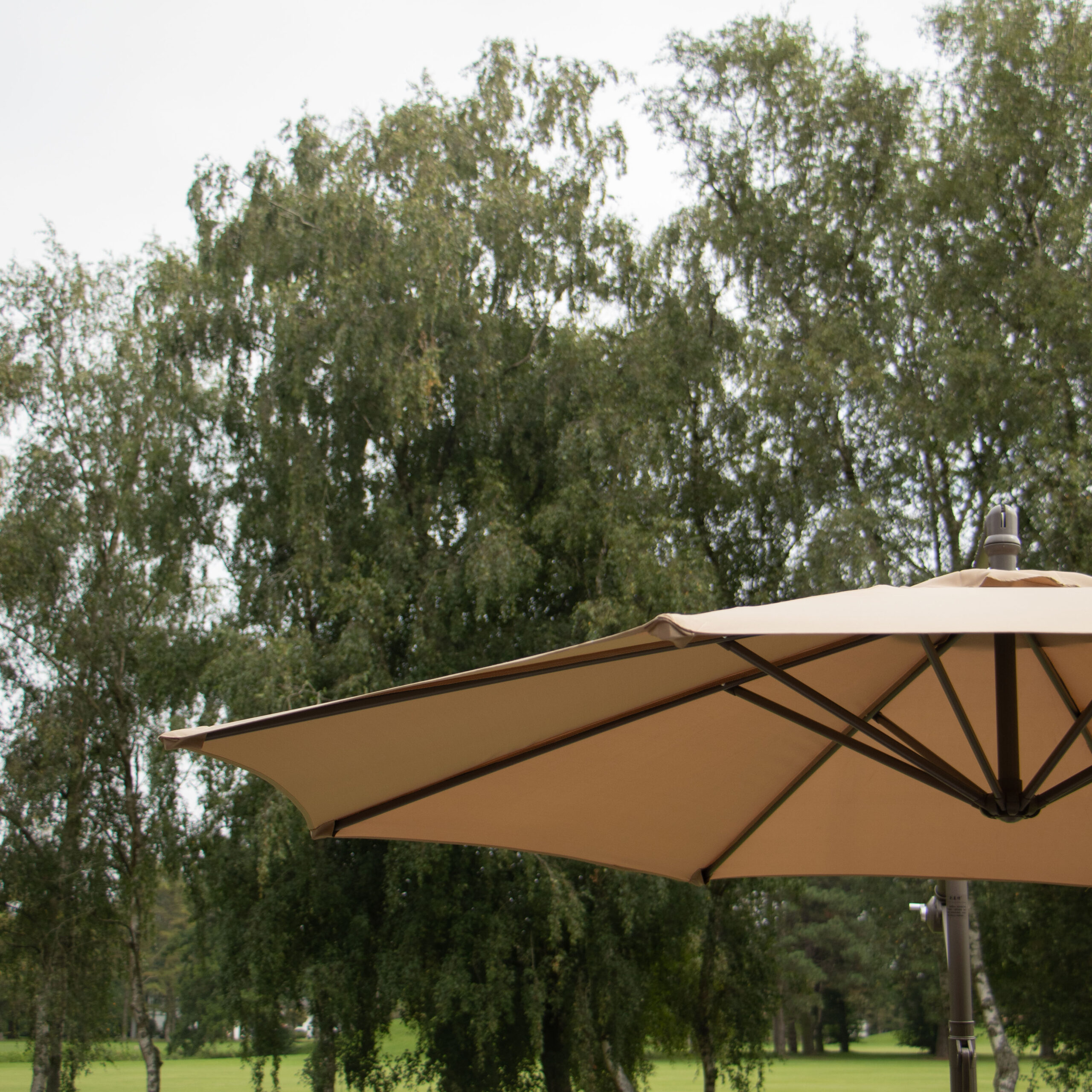 Parasol en toile avec pied 602472 Parasol en toile avec pied simple
