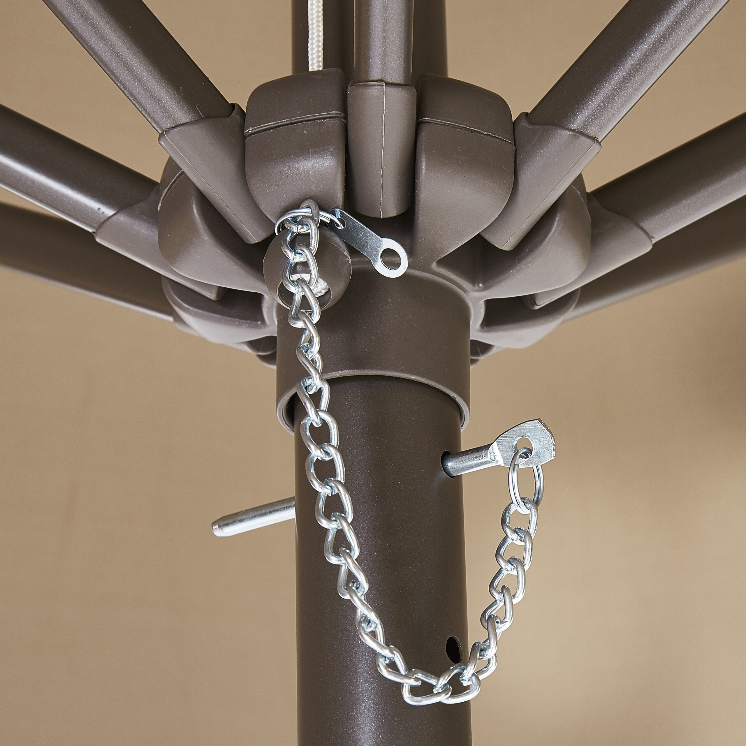 Parasol 270cm en toile