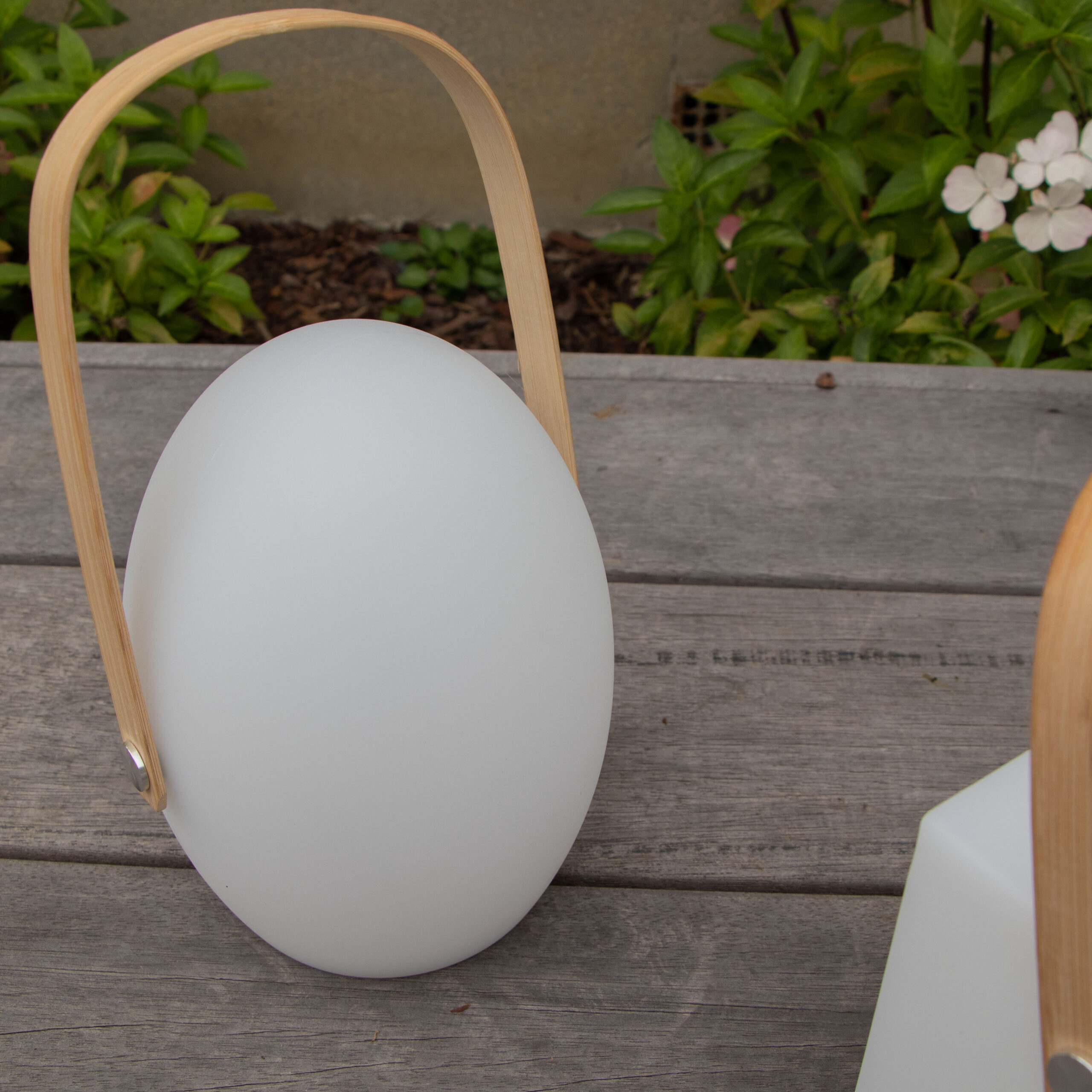 Lampe de table LED 602550 Lampe de table LED effet bambou