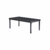 Table Modulo verre noir 8/12 Mobilier Alu Wilsa Garden