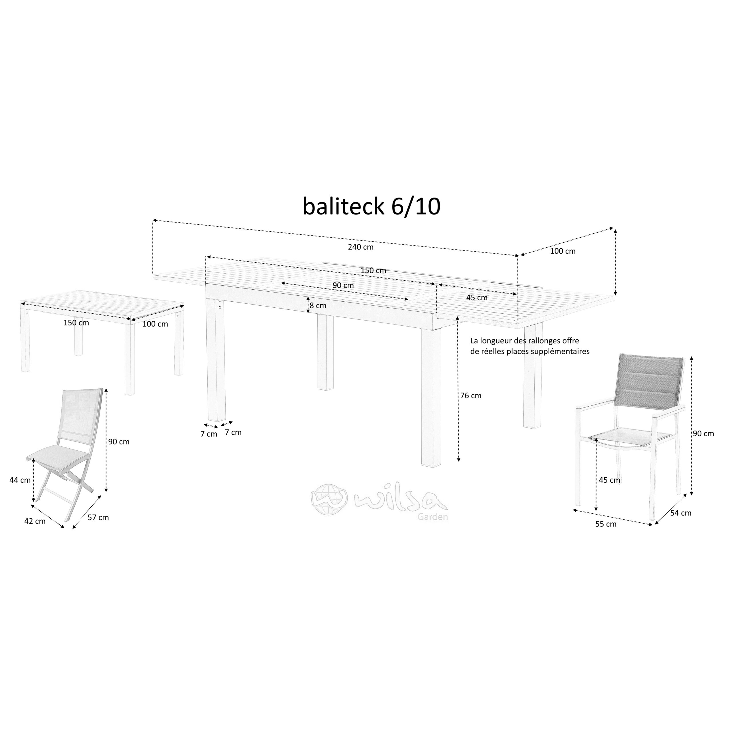 Mobilier de Jardin alu 6/10