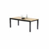 Table Baliteck noir 8/12 Mobilier de Jardin alu Wilsa Garden