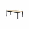 Table Baliteck noir 8/12 Mobilier de Jardin alu Wilsa Garden