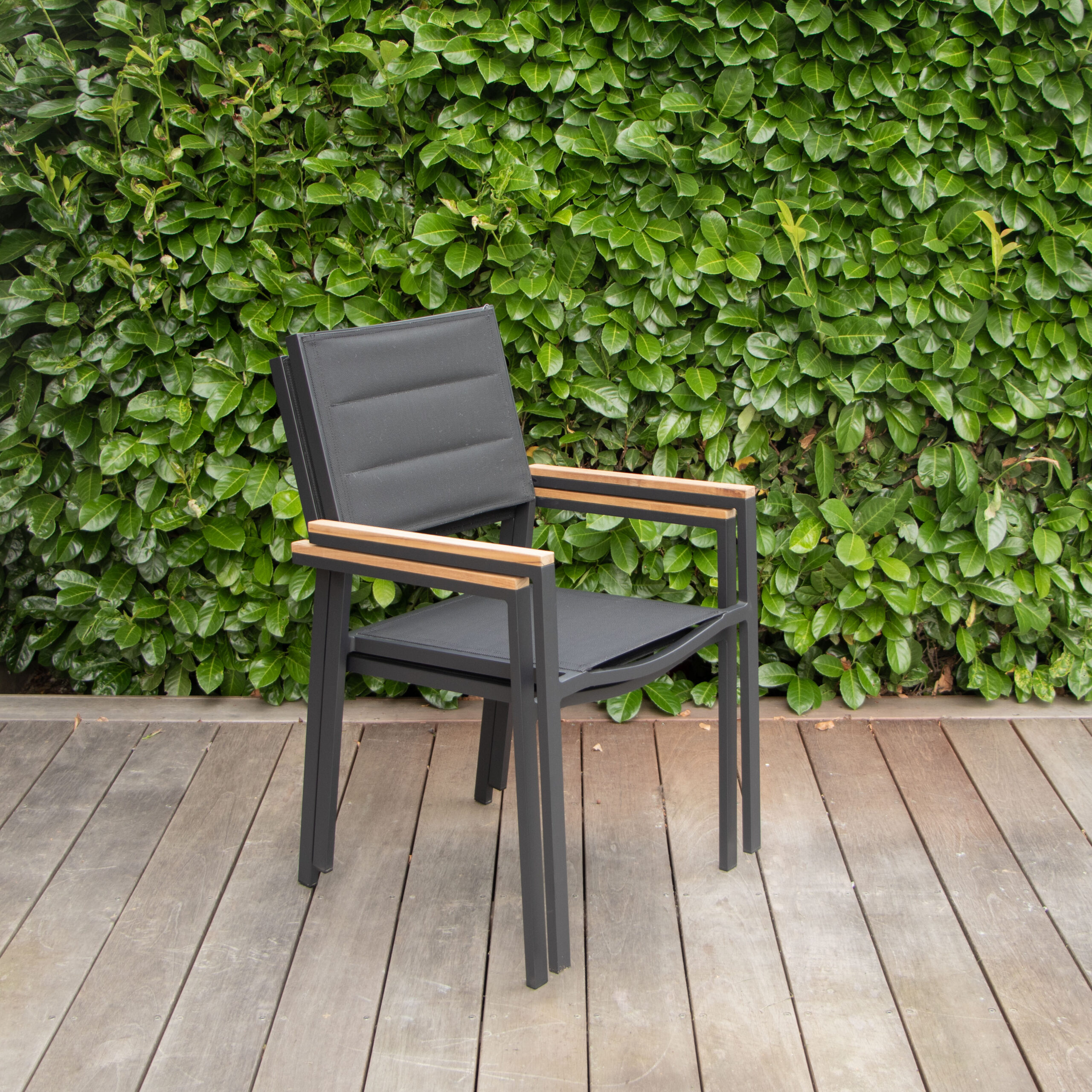 Fauteuil BALITECK 603062 Fauteuil empilable alu et bois