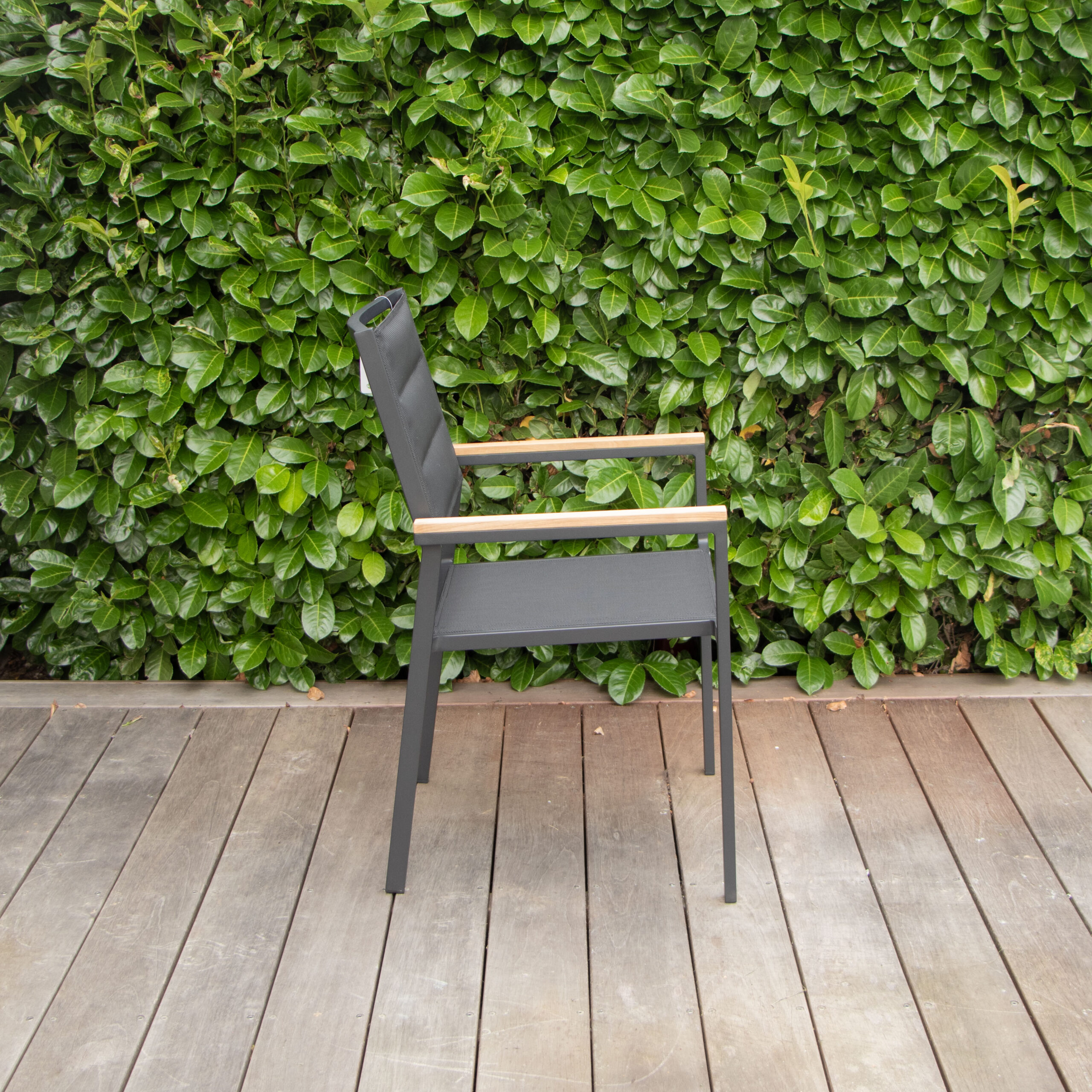 Fauteuil BALITECK 603062 Fauteuil de jardin aluminium et teck