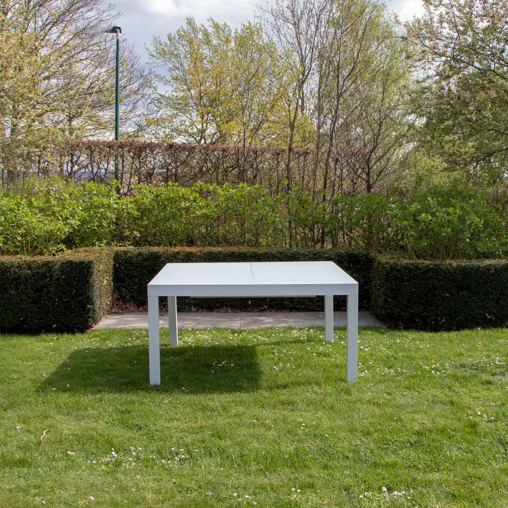 Table Whitestar 603090 table en alu avec rallonge