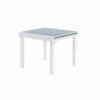 Table Modulo Verre Blanc 4/8 Mobilier de Jardin Alu Wilsa Garden