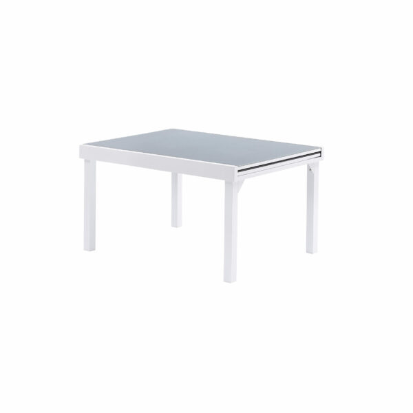 Table Modulo Full Verre Blanc 6/10 Mobilier de Jardin Alu Wilsa Garden