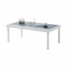 Table Modulo Full Verre Blanc 8/12 Mobilier de Jardin Alu Wilsa Garden