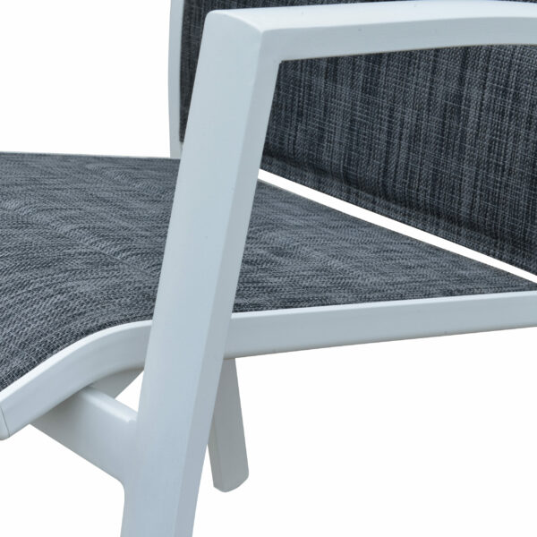 Fauteuil Modulo Gris Chiné Mobilier de Jardin Alu Wilsa Garden