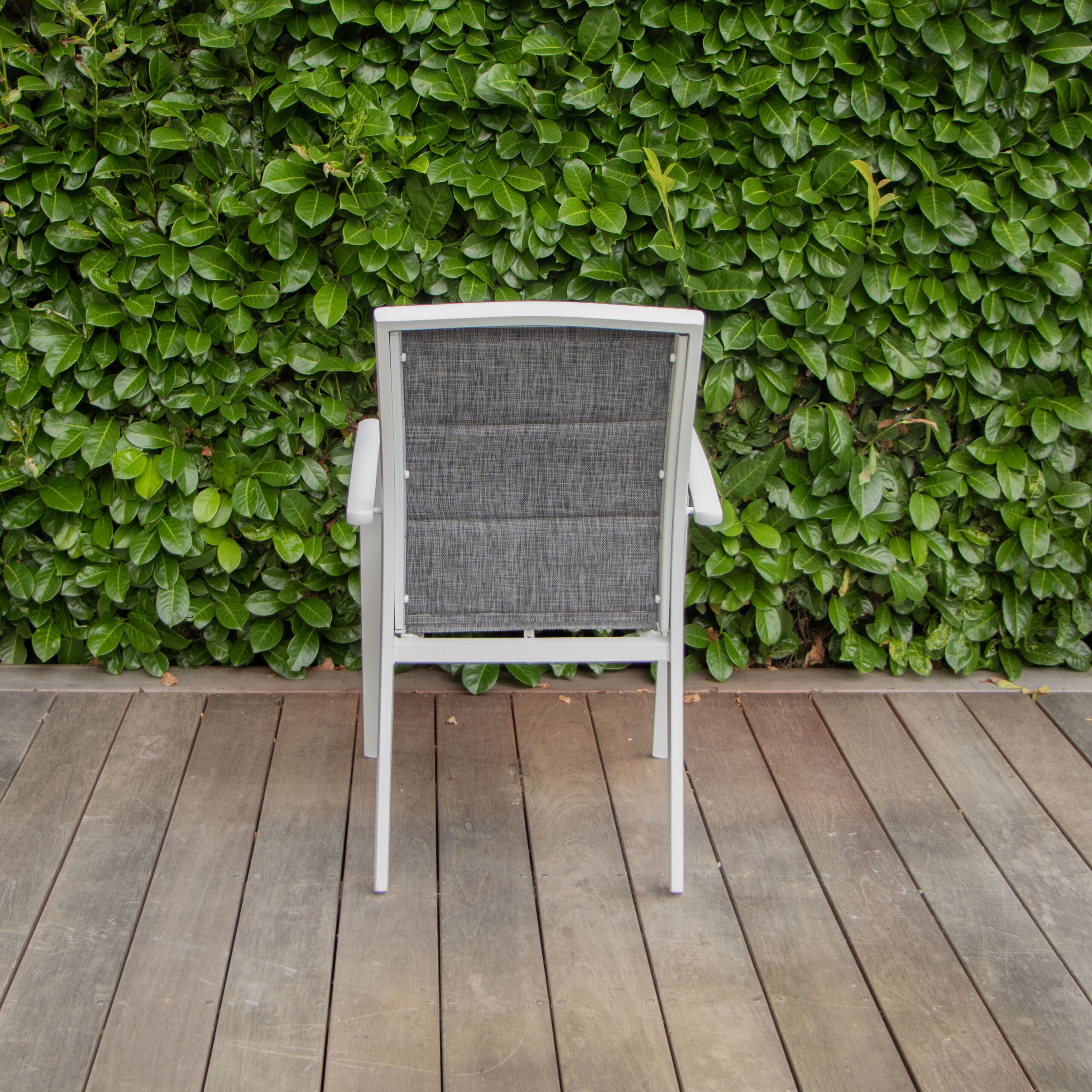 Fauteuil gris chiné