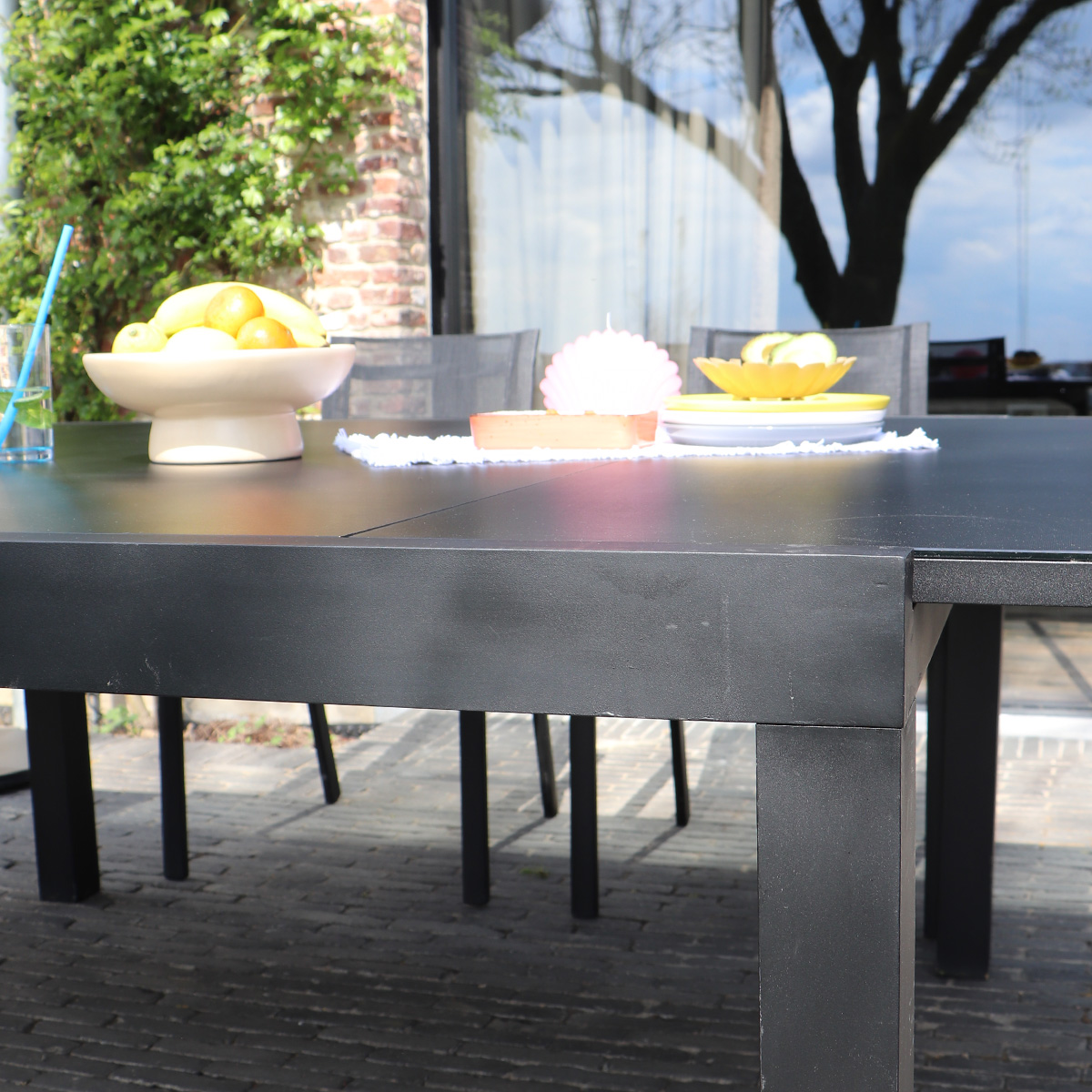 table de jardin extensible