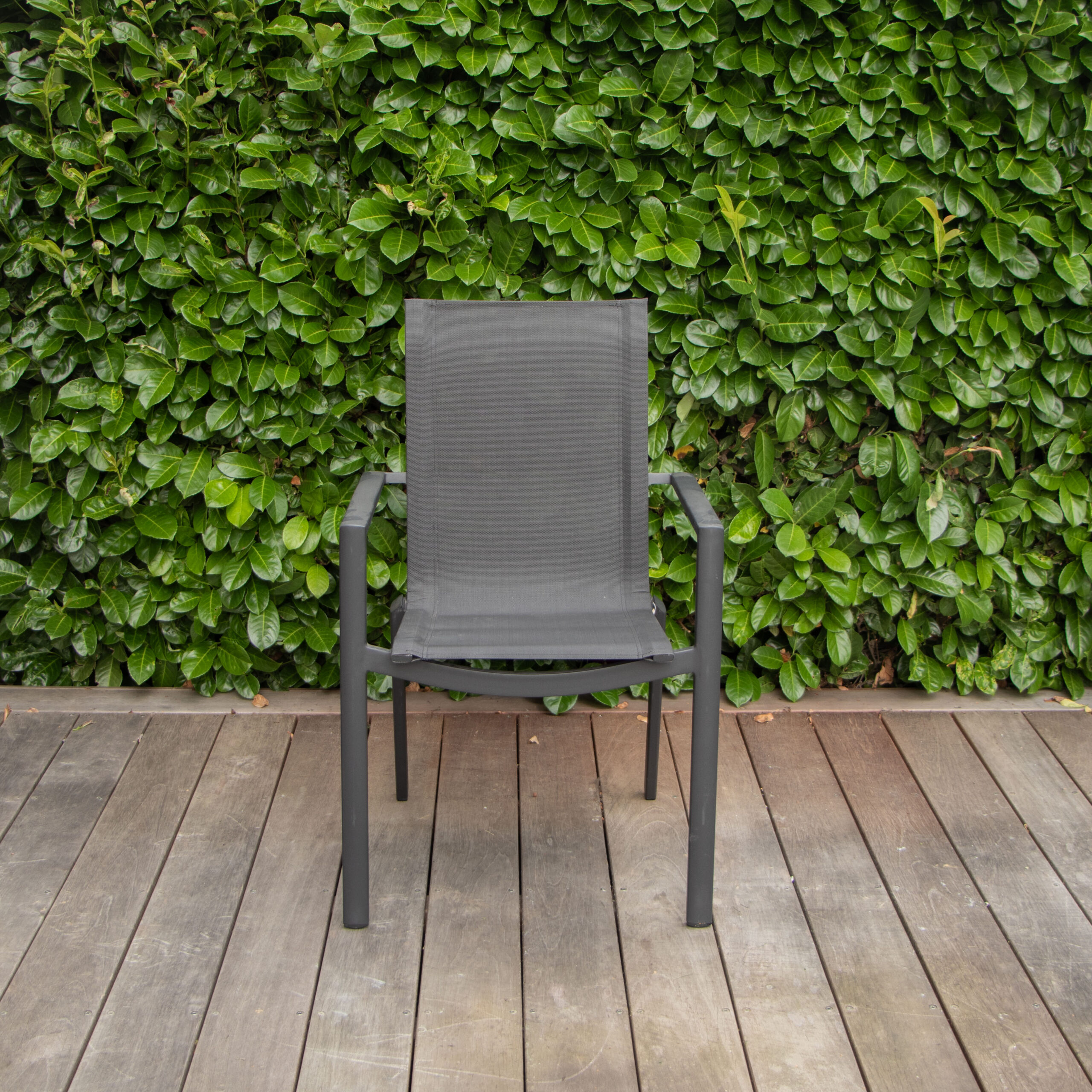 Fauteuil d'extérieur noir