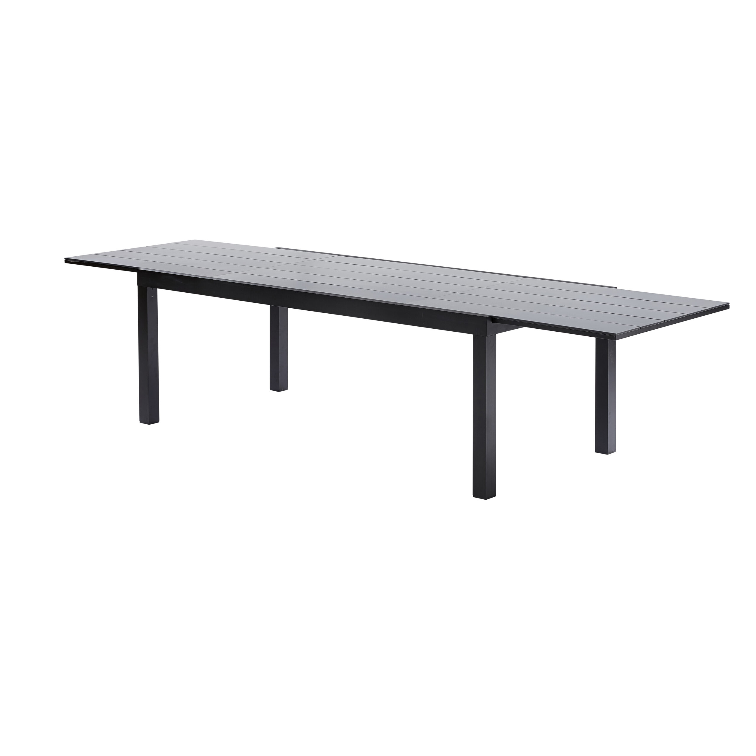 Table alu HPL 8/12 noir