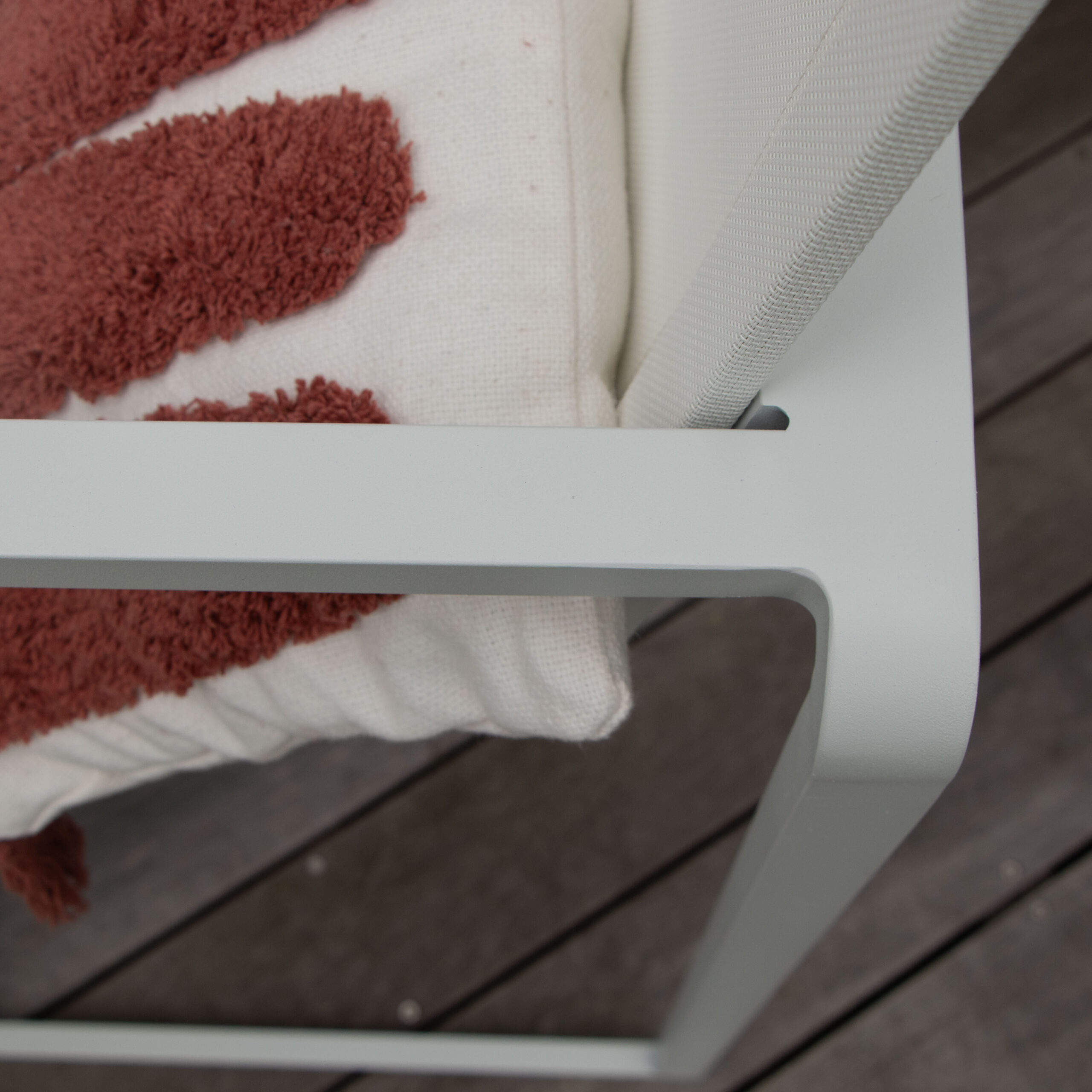 Ensemble Bar Set 604070 Salon de jardin en alu blanc