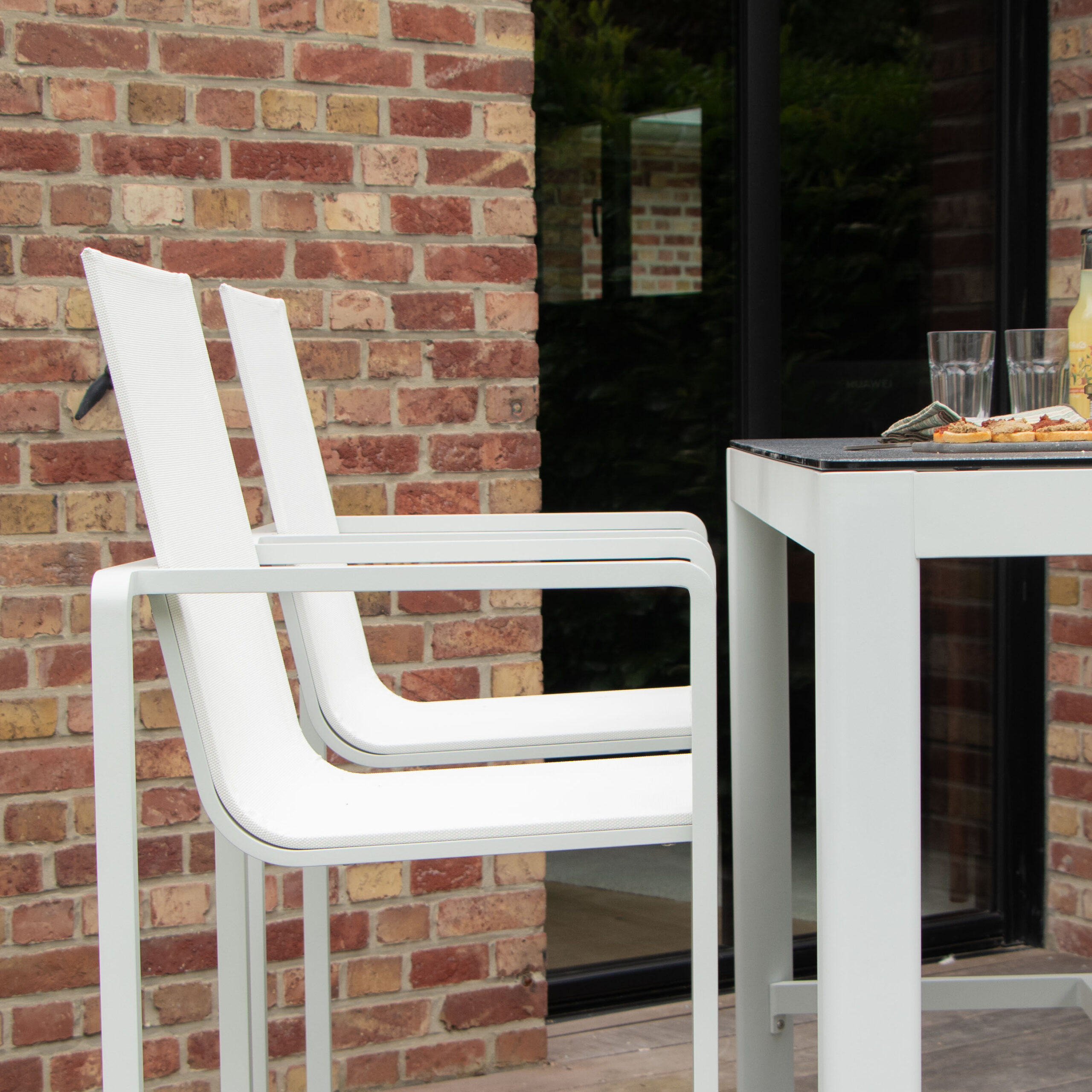 Ensemble Bar Set 604070 salon de jardin haut pour terrasse