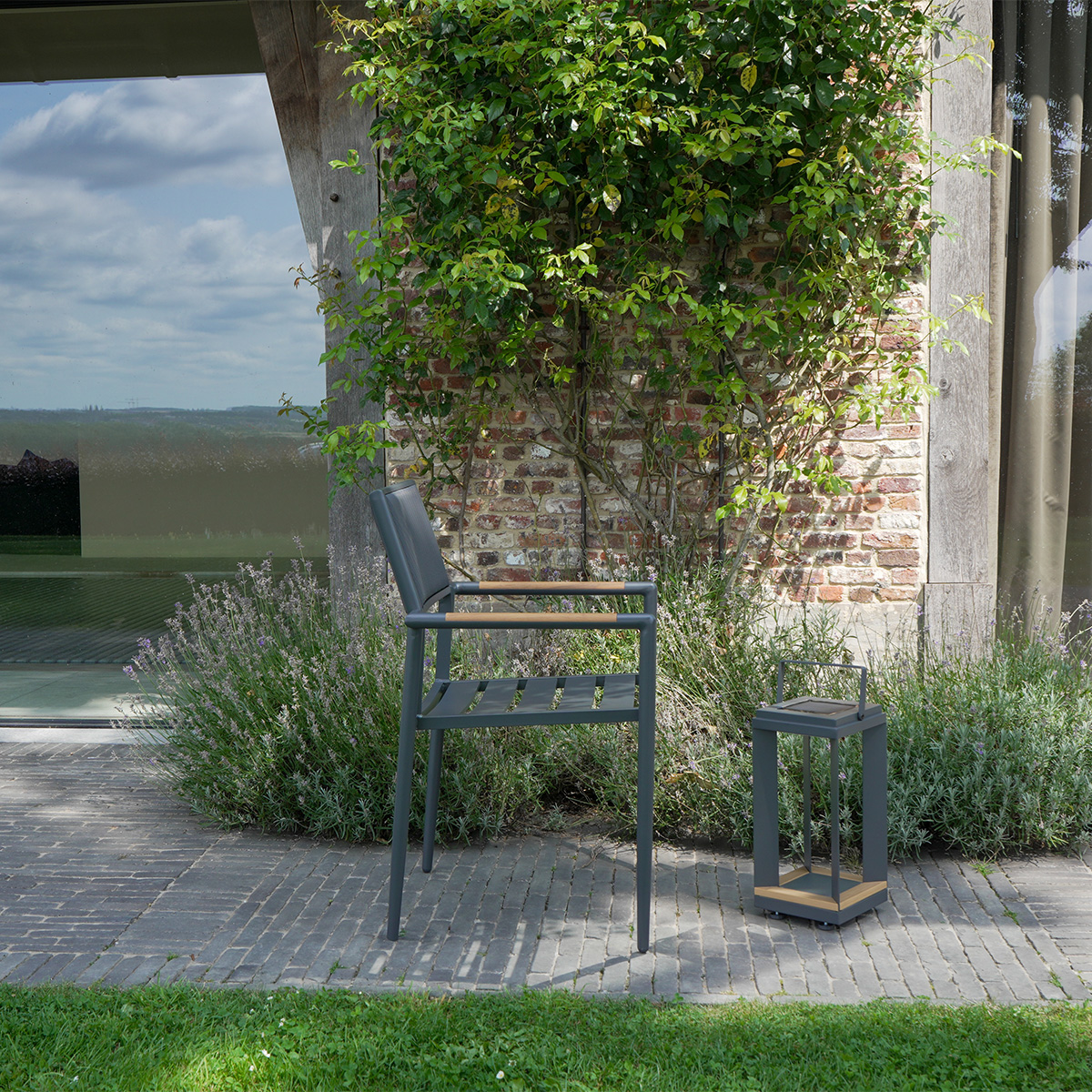 606001_3 PIANA fauteuil de jardin alu gris