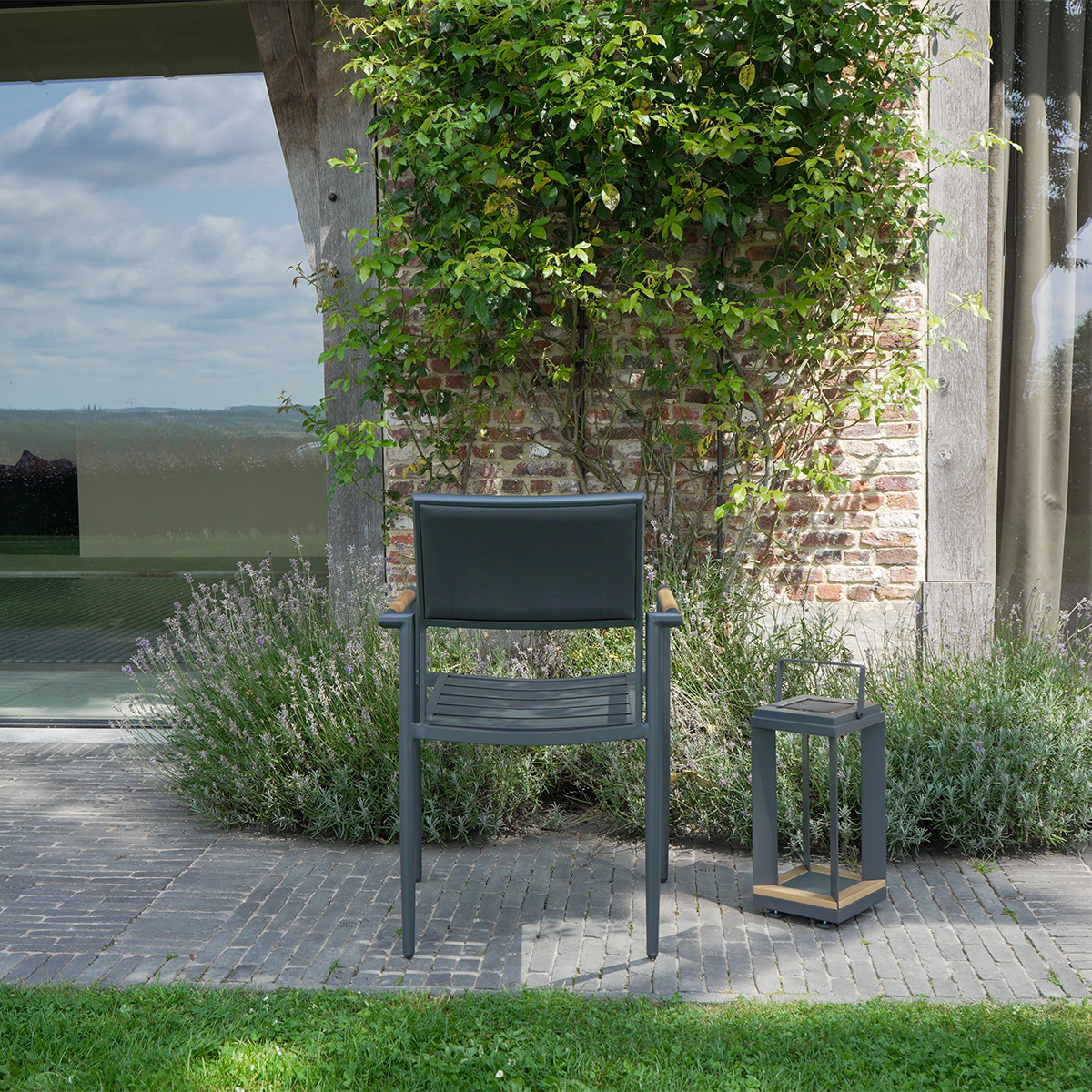 606001_4 PIANA fauteuil de jardin gris