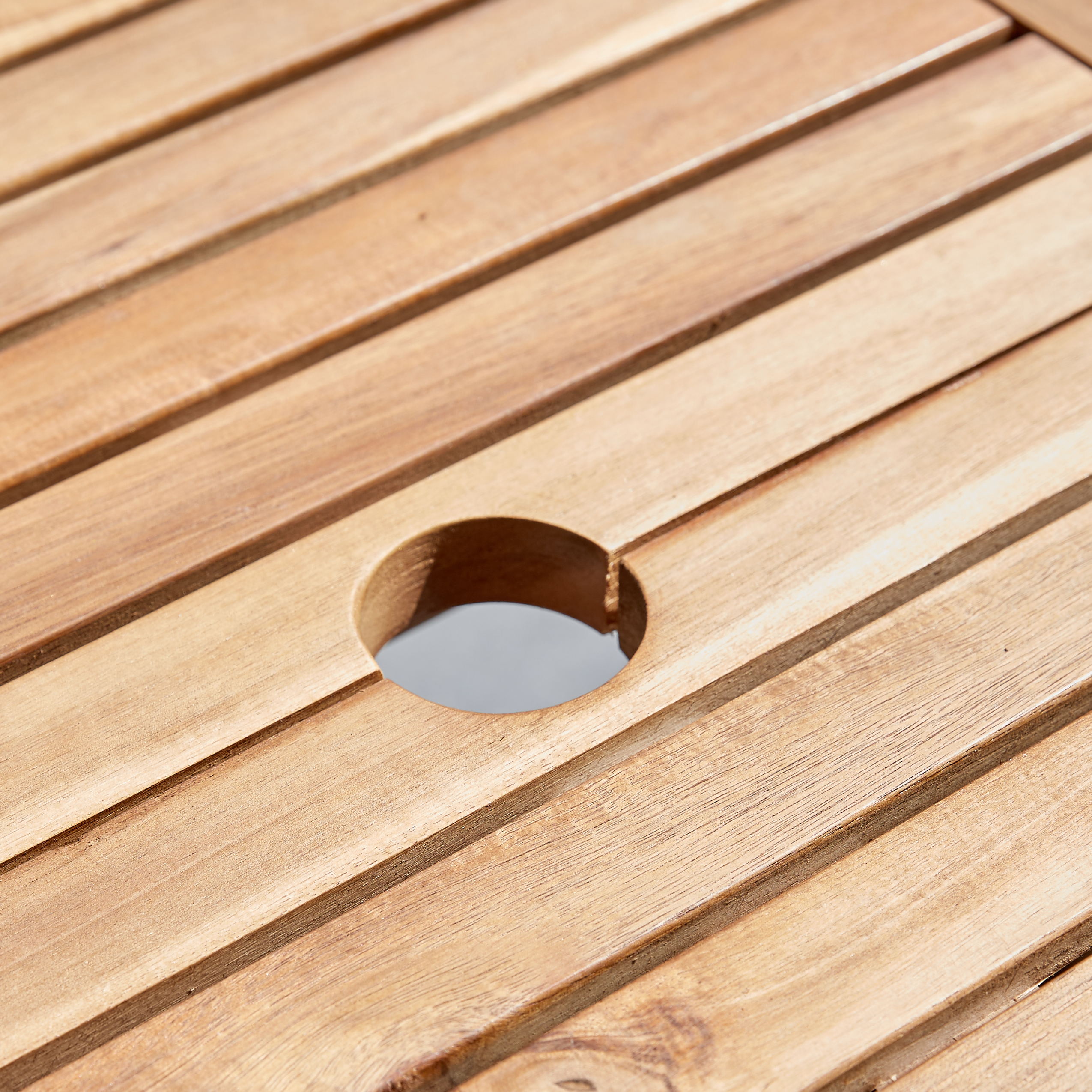 Ensemble en Acacia ovale Table 6-8 avec 6 chaises Grises Mobilier Exotique Wilsa Garden table de jardin en bois d'acacia