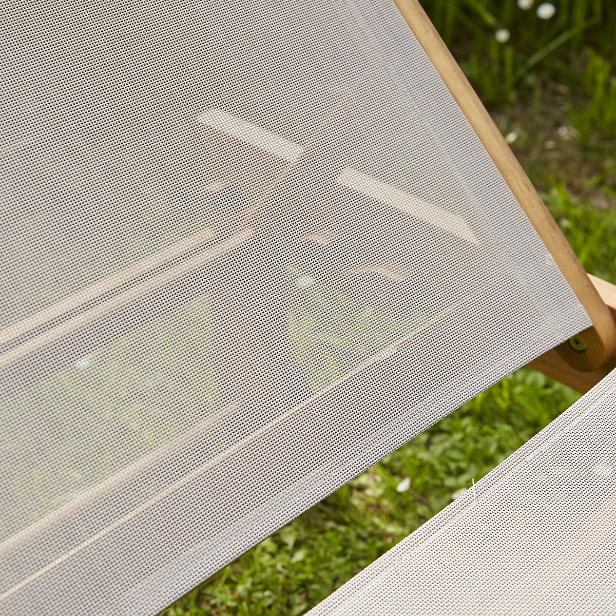 Bain de soleil Acacia Gris Mobilier Exotique Wilsa Garden MOON Bain de soleil bois massif