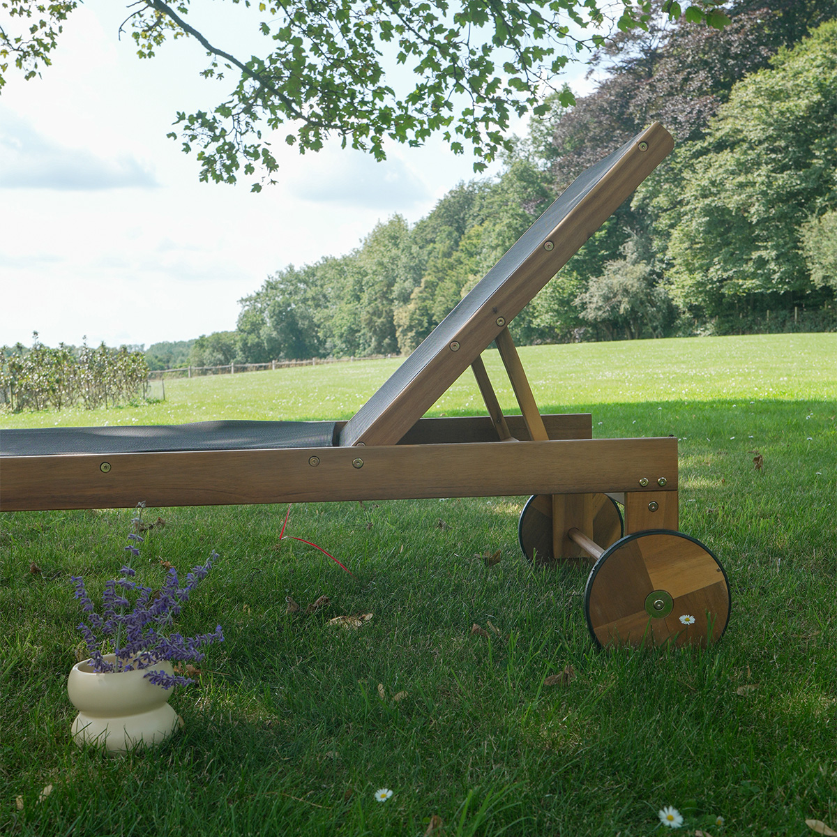 bain de soleil confortable