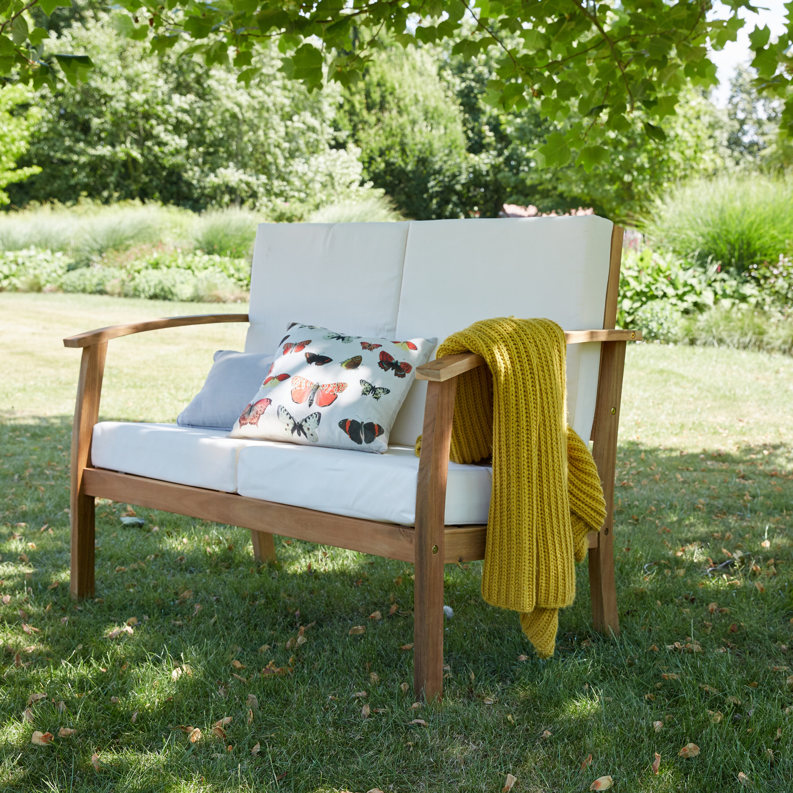 canapé d'extérieur en bois