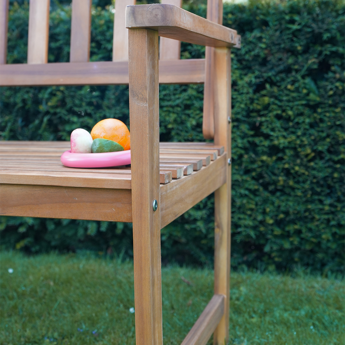 banc de jardin en bois massif