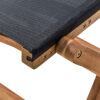 Chaise bois et textilène noir wilsa garden