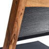Chaise bois et textilène noir wilsa garden