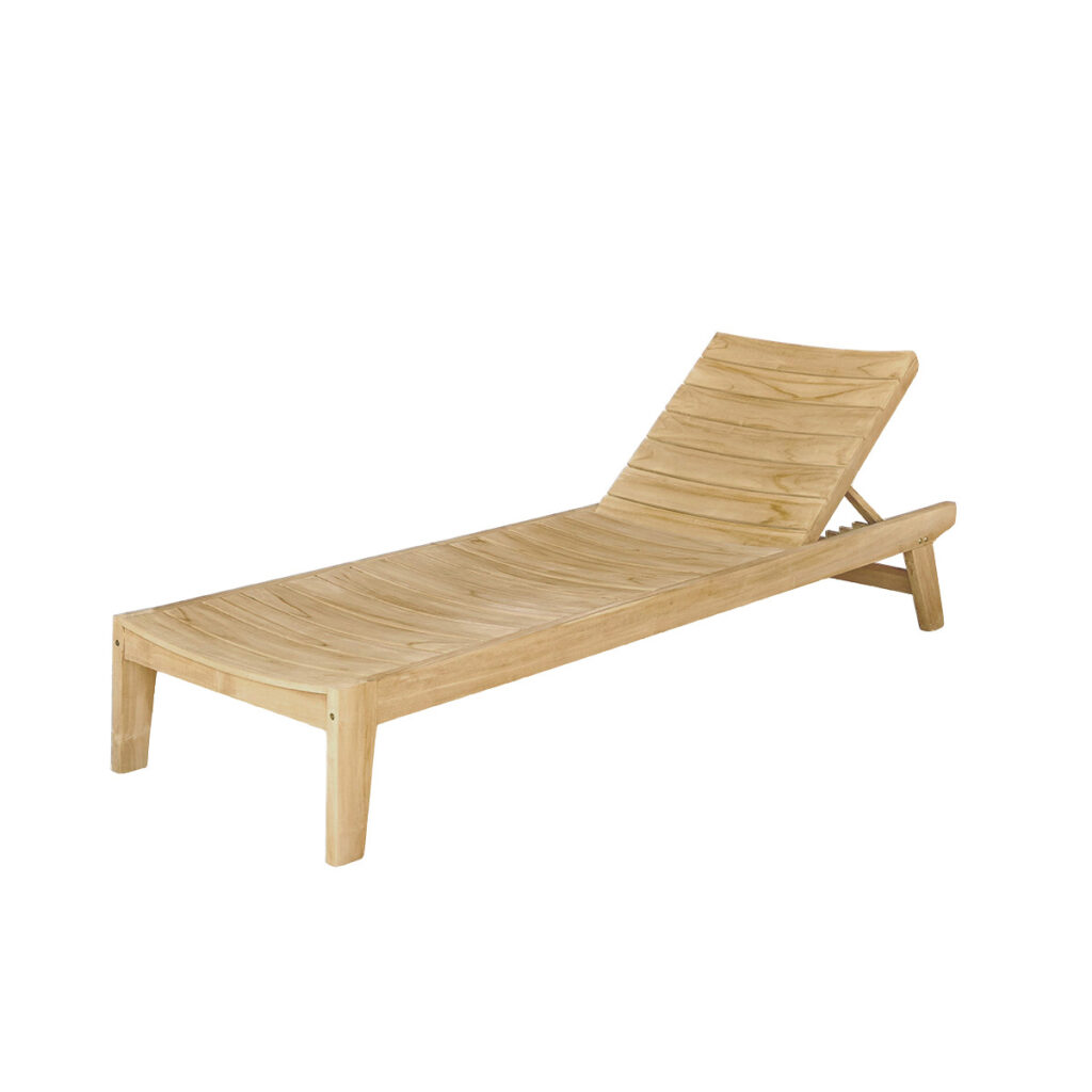 Bain de soleil teck OCEAN - Wilsa Garden