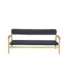 800051 Banc de jardin en teck et cordage Noir MANILLE 800051 Banc de jardin en teck et cordage Noir MANILLE