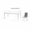 Ensemble BlackSun Verre Noir Mobilier de Jardin Alu Wilsa Garden