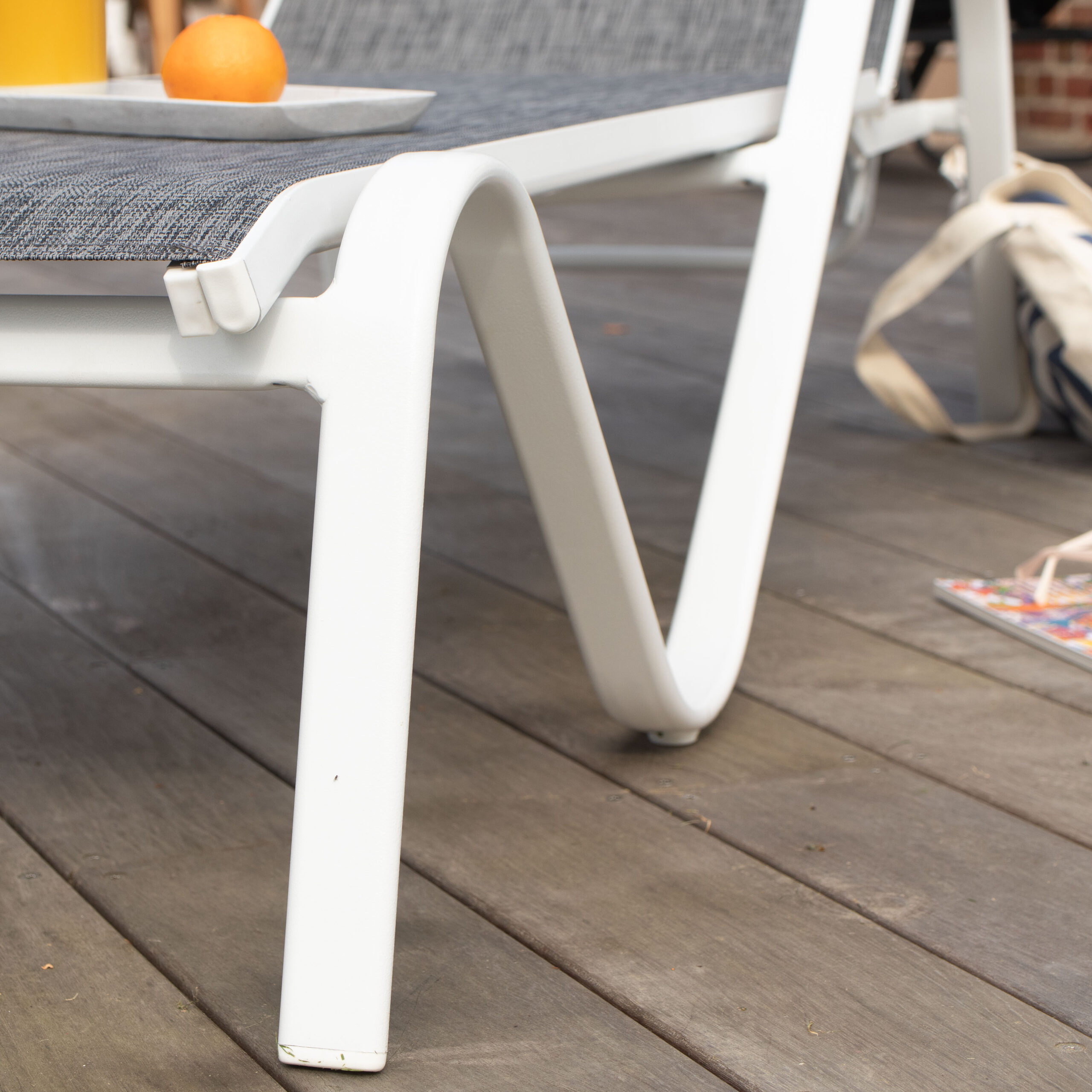 Bain de soleil SUNSET blanc 601029 Bain de soleil multi-positions blanc