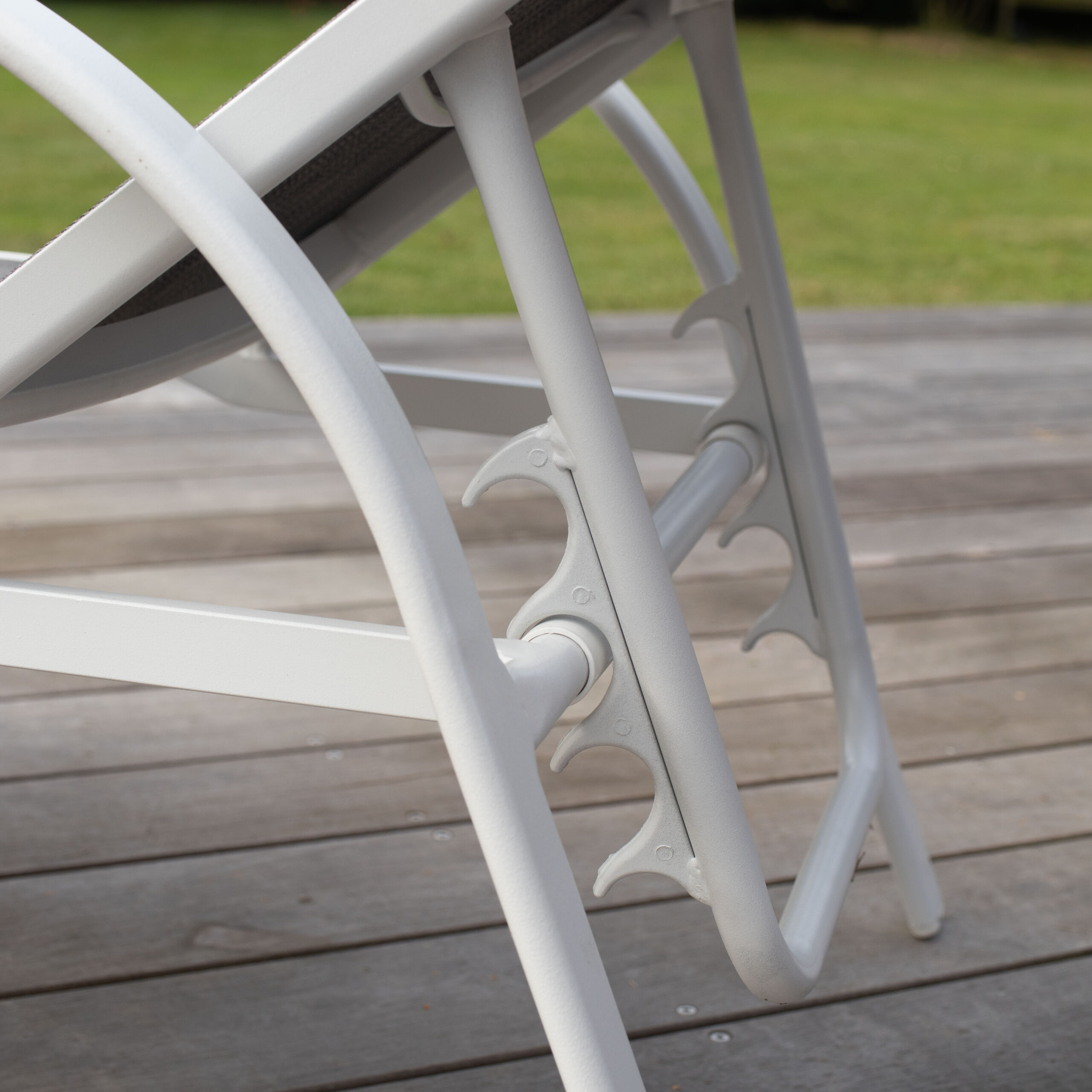 Bain de soleil SUNSET blanc 601029 Bain de soleil blanc réglable