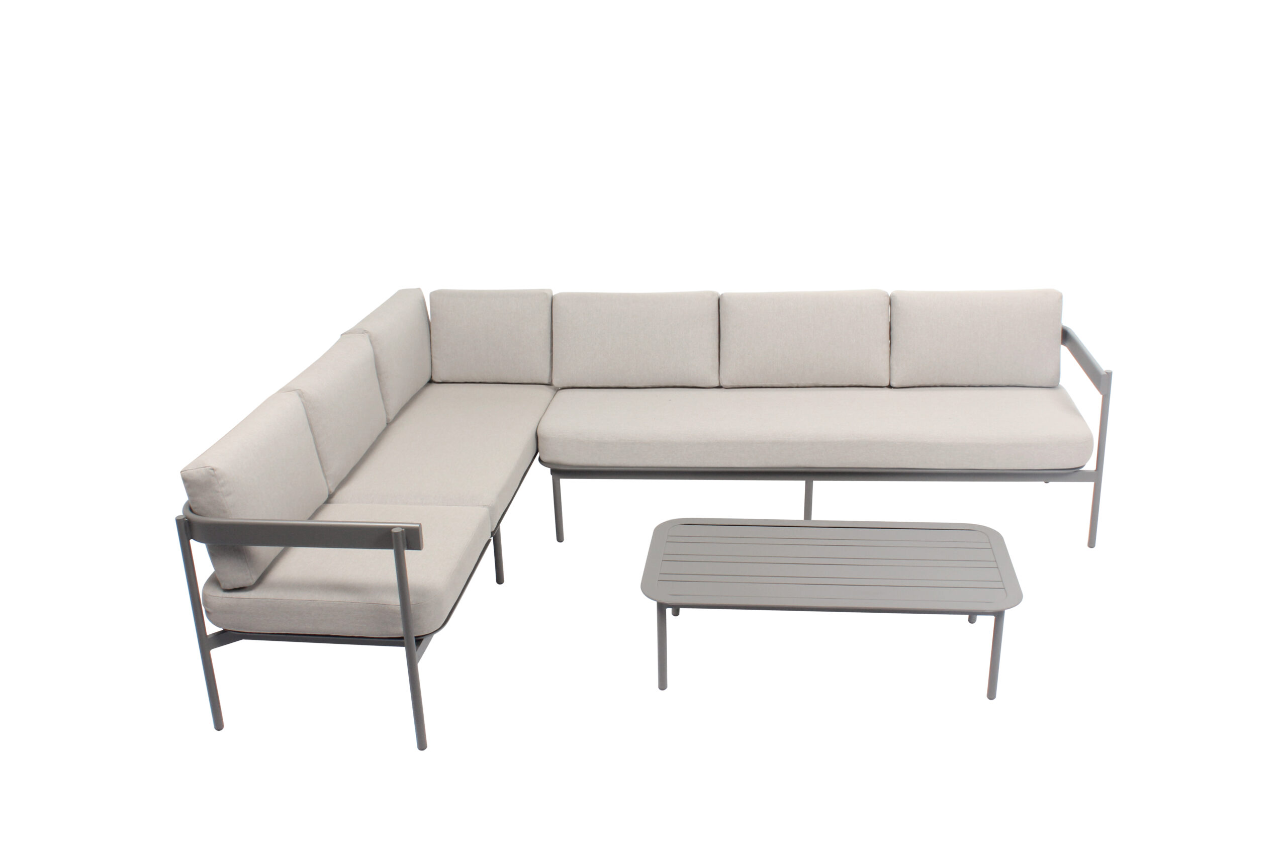 606003 Salon de jardin 3 pièces en aluminium Taupe SAHARA 606003 Salon de jardin 3 pièces en aluminium Taupe SAHARA