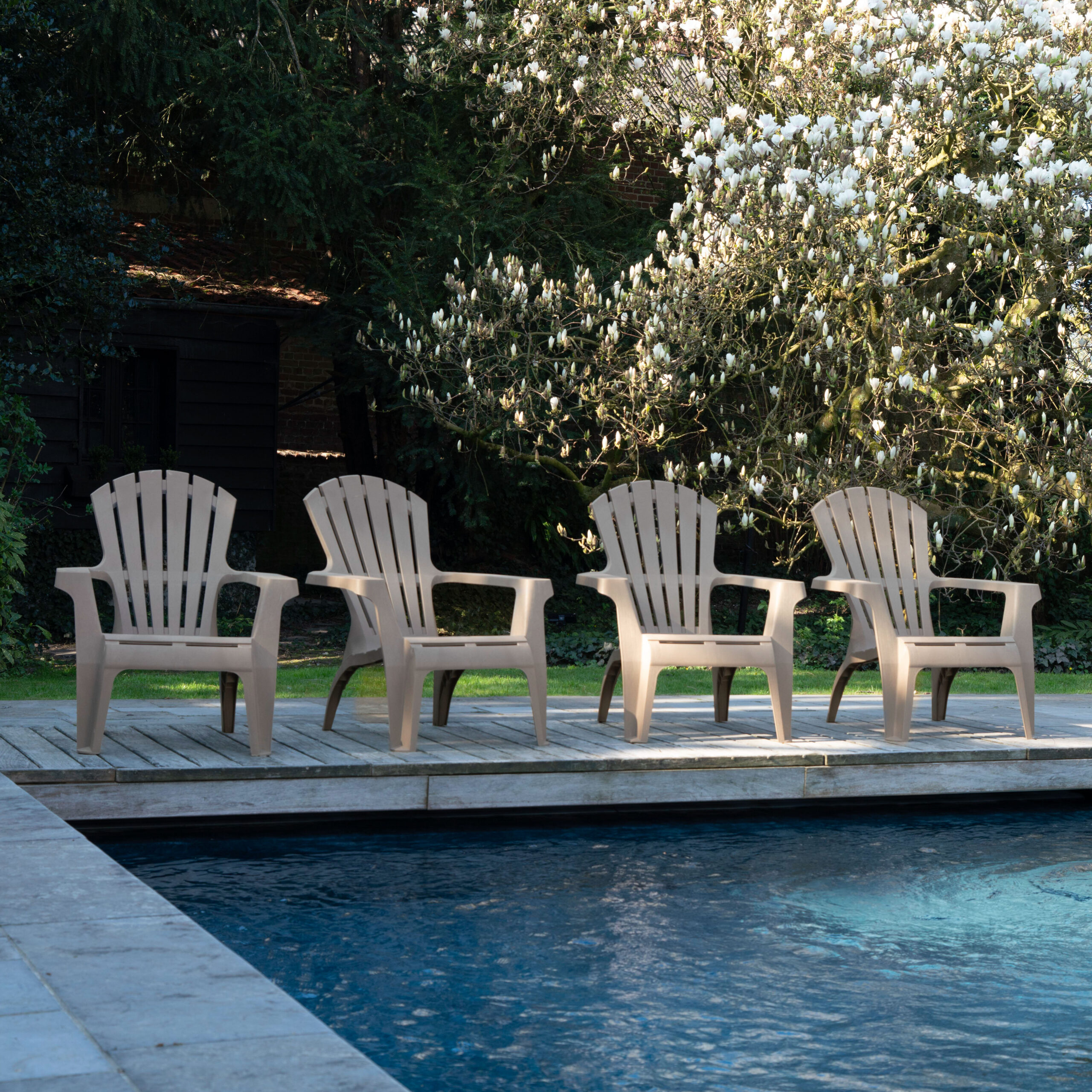 600075 ADIRONDACK fauteuil de jardin taupe