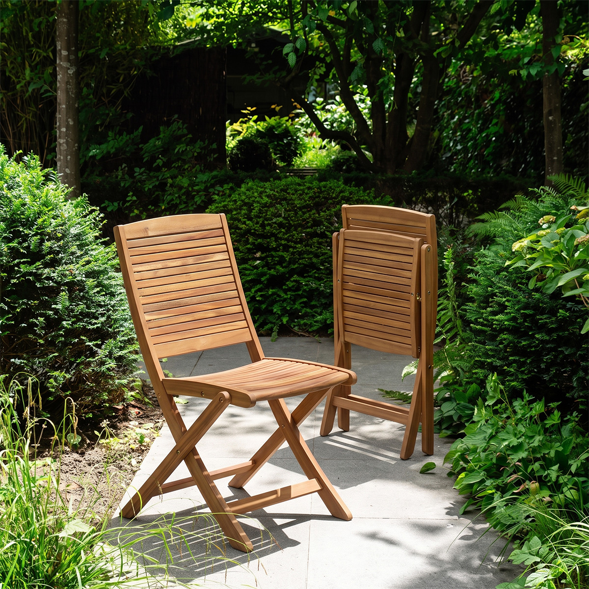 Chaise de jardin en acacia pliante PRAIA