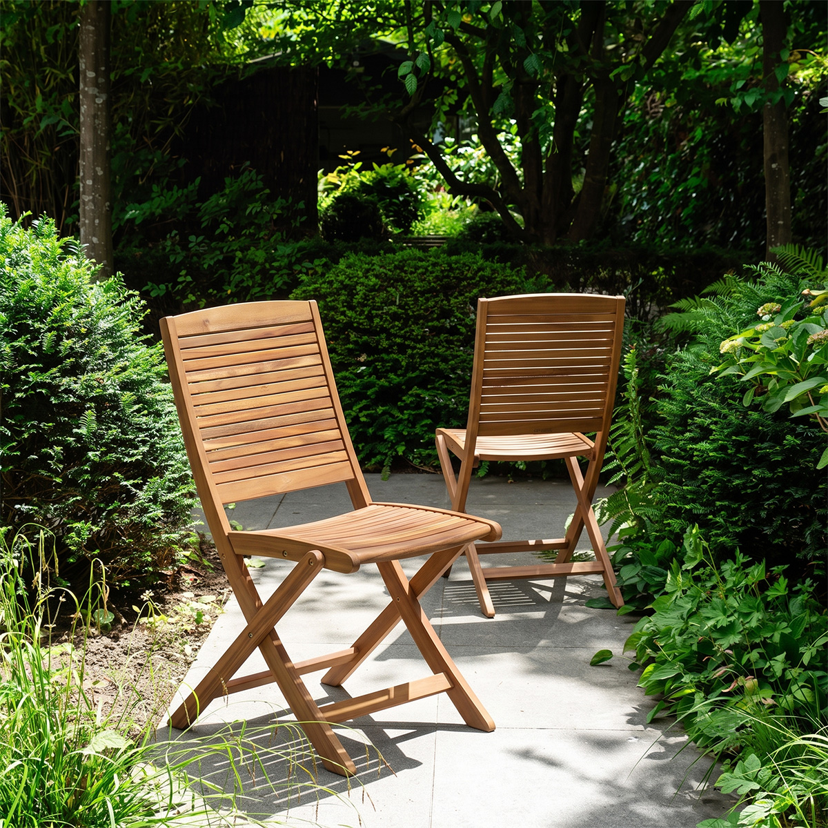 Chaise de jardin en acacia pliante PRAIA