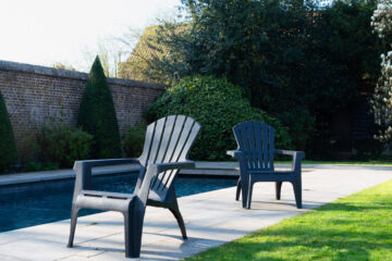 fauteuils de jardin gris
