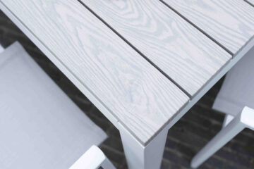 table alu effet bois